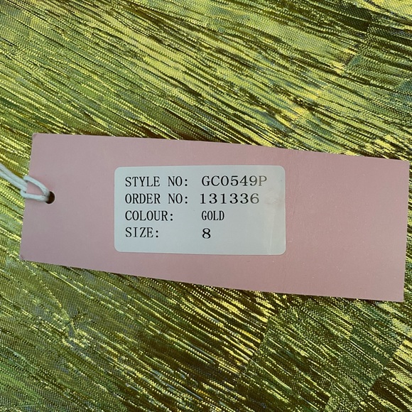 gold high waisted skirt - Picture 3 of 3